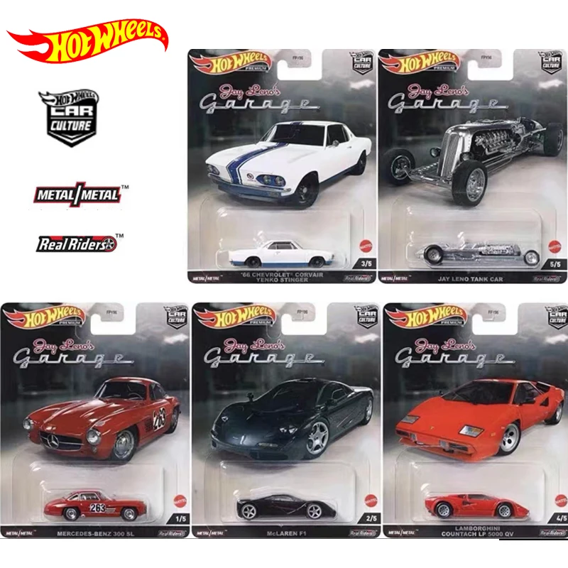 Original Hot Wheels Premium Car Culture Jay Leno\'s Garage Diecast 1:64 Voiture Jay Leno Tank Mercedes-Benz Boy Toy for Children