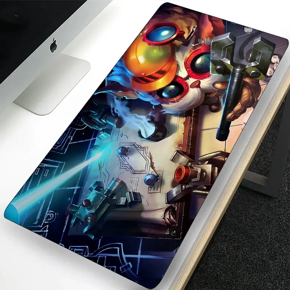 League of Legends Heimerdinger Large Gaming Mouse Pad Computer Mousepad PC Gamer Laptop Mouse Mat Office Keyboard Mat Desk Pad