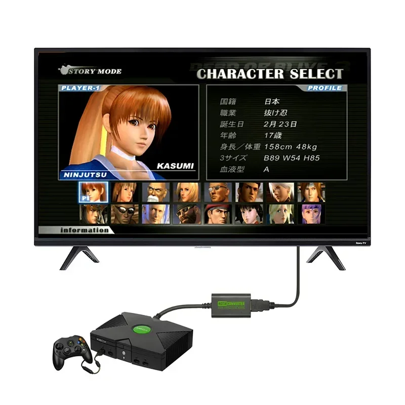 Console original para Xbox, conversor compatível com HDMI, vídeo digital, adaptador de áudio para Xbox, monitor HDTV, novo, 1080 p, 720p