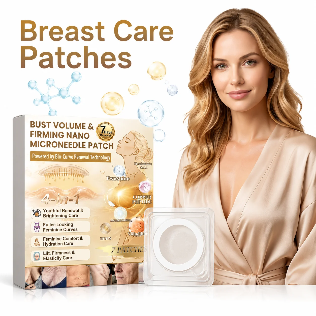 Breast Skin Care Patch Firming Moisturizing Hydrating Chest Patch for Sagging Skin Fine Lines Smoothing Overnight Care
