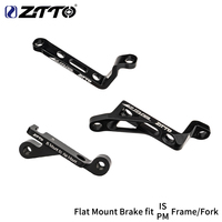 ZTTO MTB Post mount to Flat Mount Disc Brake Adapter Bike Bracket IS PM to FM Caliper Bicycle Rotor Adaptor 140 160mm 180mm