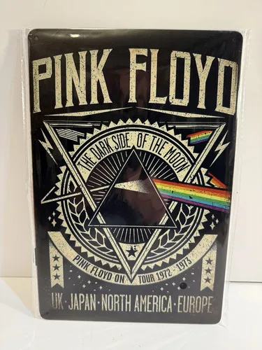 Metal Poster The Dark Side Of The Moon Tour Concert Art Poster Decor-Aluminum-tin sign