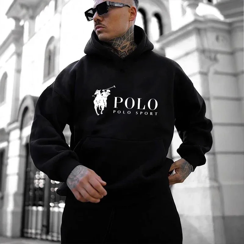 Zip Up Ralph Lauren Charcoal Hoodie Polo Ralph Lauren Waffle Knit