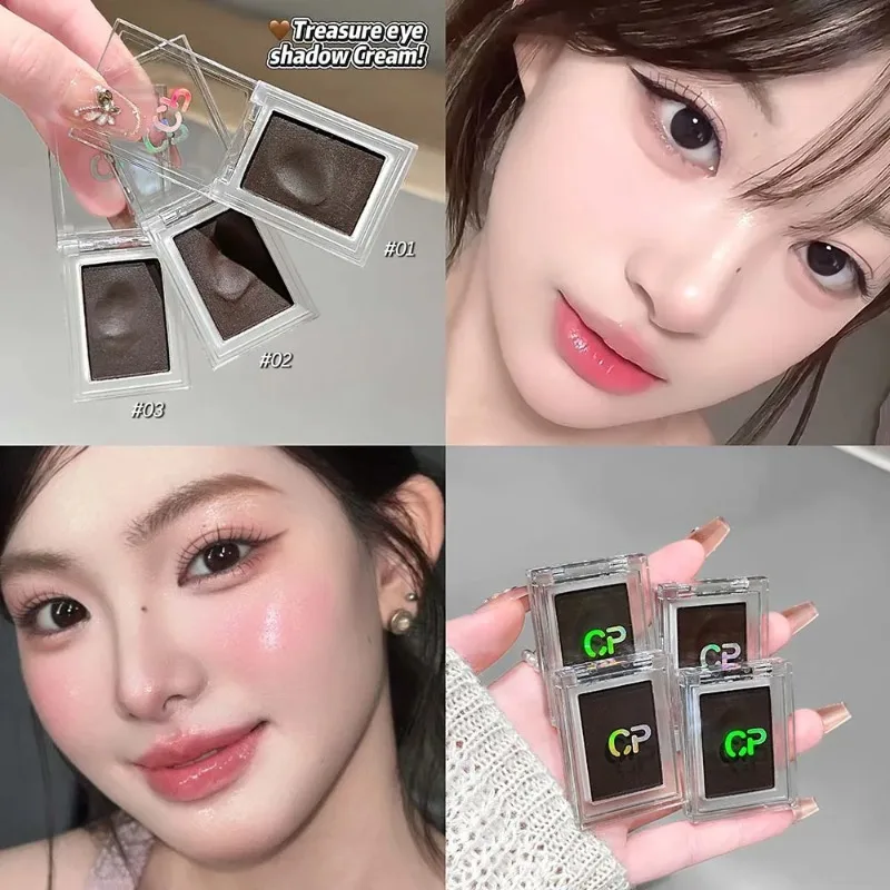 Dark Red Brown Eyeshadow Multifunctional Makeup Palette Silky Matte Eyeliner brow Cream Silkworm Lower Eye liner Shadow Makeup - view 4