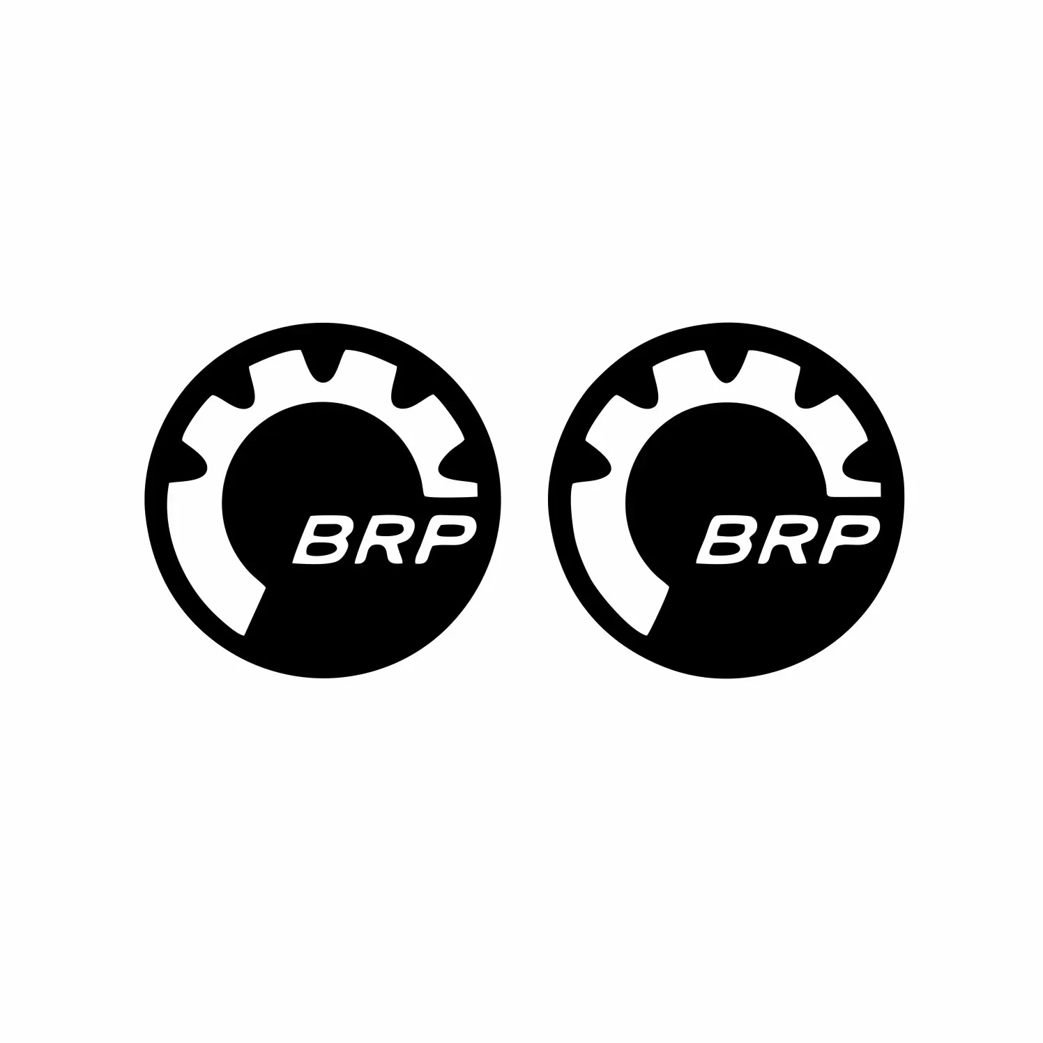 2 Pieces of New Design for BRP Skidoo Canam SeaDoo Car Decal Scratches Decorative Vinyl Decal Graphic Logo, 13cm