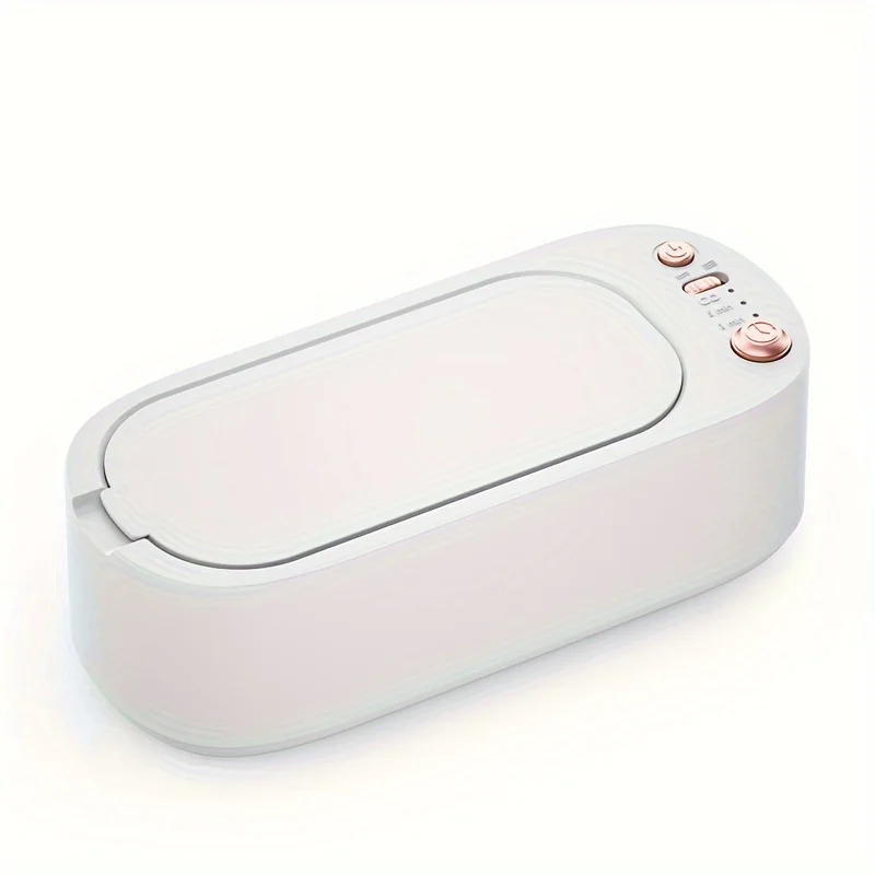 منظف بالموجات فوق الصوتية عالي التردد USB قابل لإعادة الشحن مع تعديل القوة وميزة التوقيت لتنظيف المجوهرات المنزلية