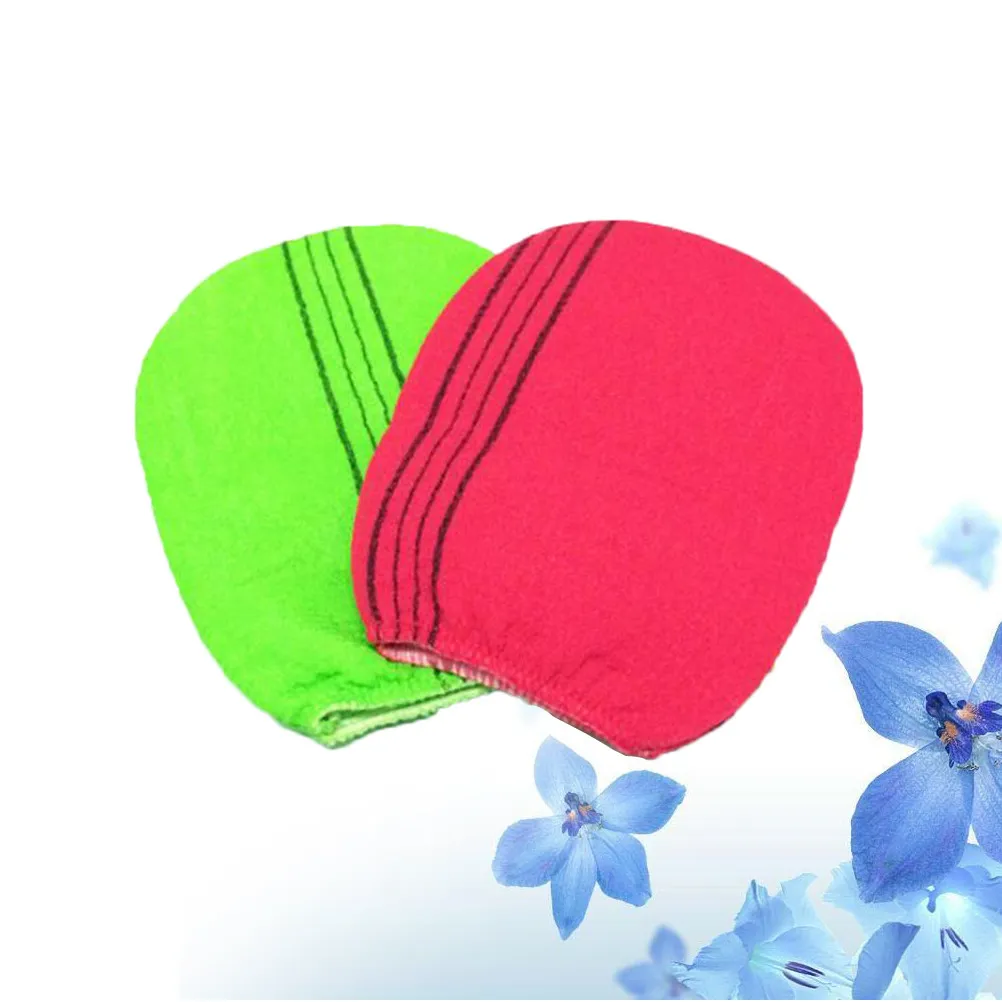 

2Pcs Bathing Gloves Exfoliating Rubbing Towels Strong Decontamination Shower Mitts Body Scrub Skin Care Unisex Gloves