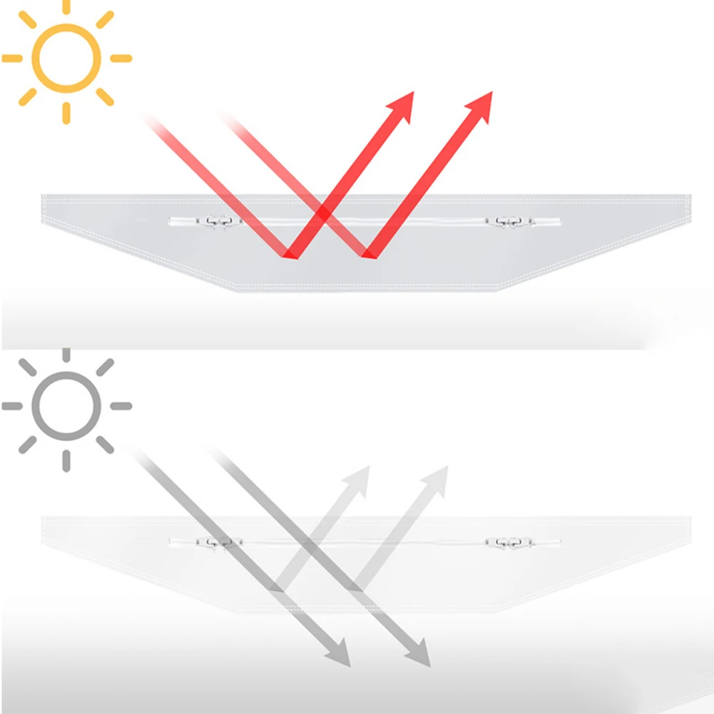 لمجموعة قماش عزل نافذة مكيف الهواء المحمول مصممة لمنع دخول الهواء الدافئ وتقليل استخدام الكهرباء #3
