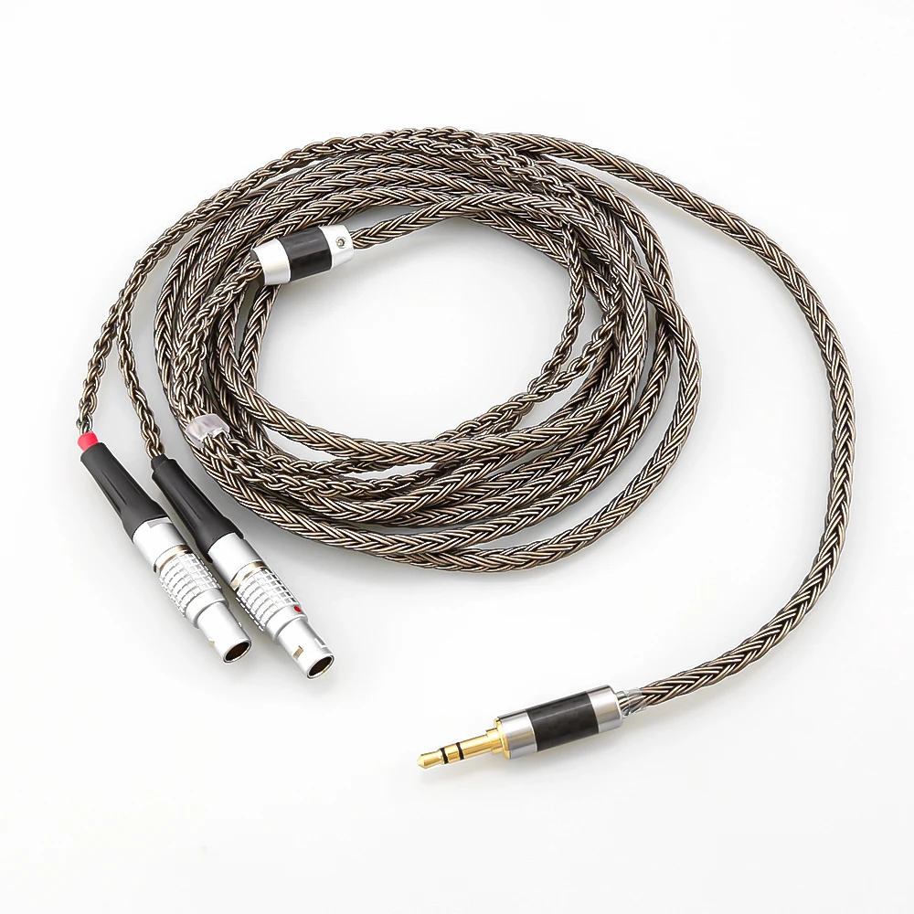 Xlr 2.5 3.5 4.4 mm HIFI 16 Core Silver Plated Headphones Replacement Cable Upgrade Cabl for Focal Utopia ELEAR Headphones