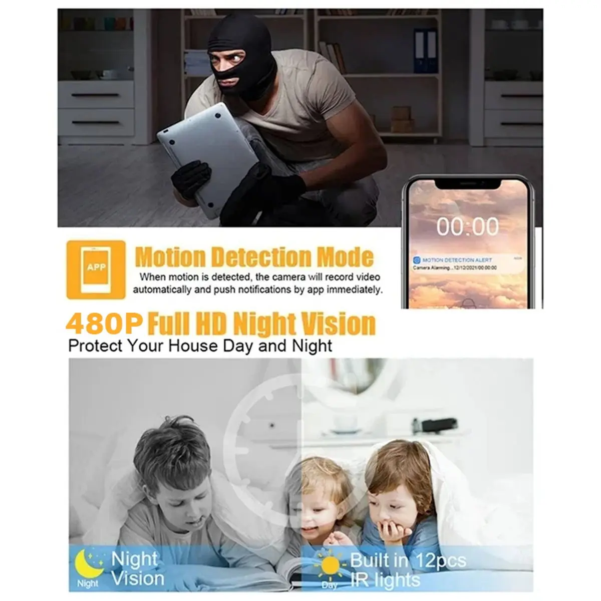 DT108 Newest New HD 480P X9 Mini Camera Home Wireless Wifi Cameras Outdoor Upgraded Motion Detection Night Vision Camera