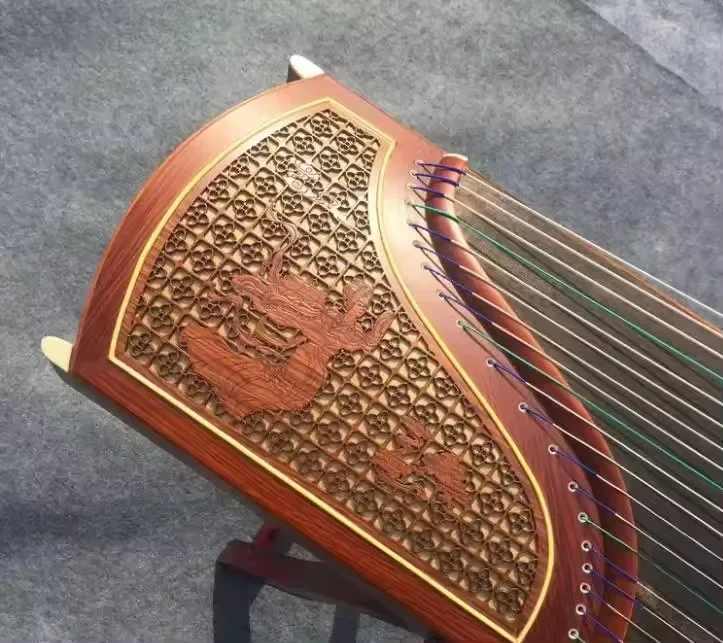 

Hooqu High Quality Traditional Chinese Guzheng 21 Strings Zither Instruments