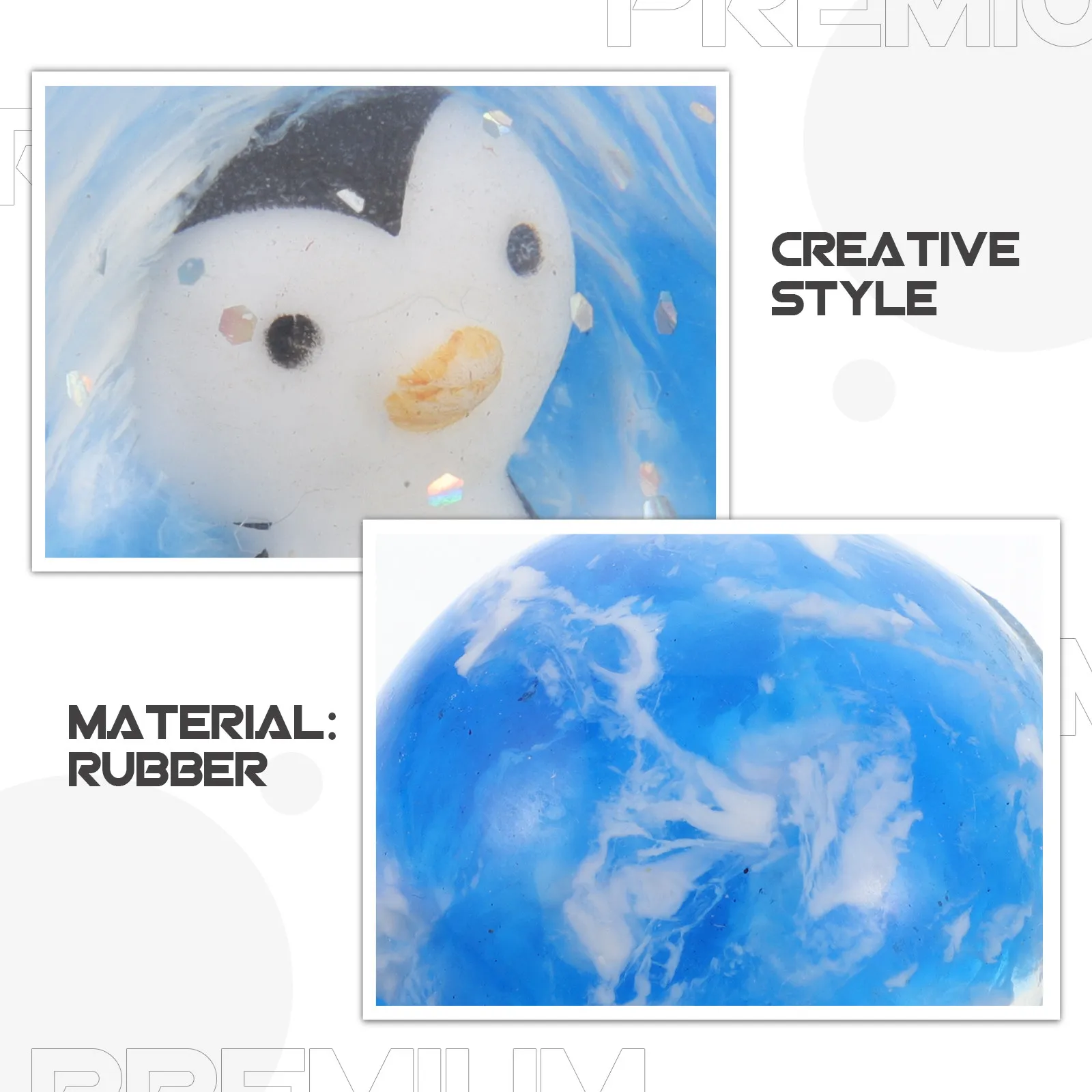 12Pcs Penguin Bouncy Balls Birthday Party Favor Kids Boys Girls High Bounce Goodie Bag Fillers Goodie Bag Fillers