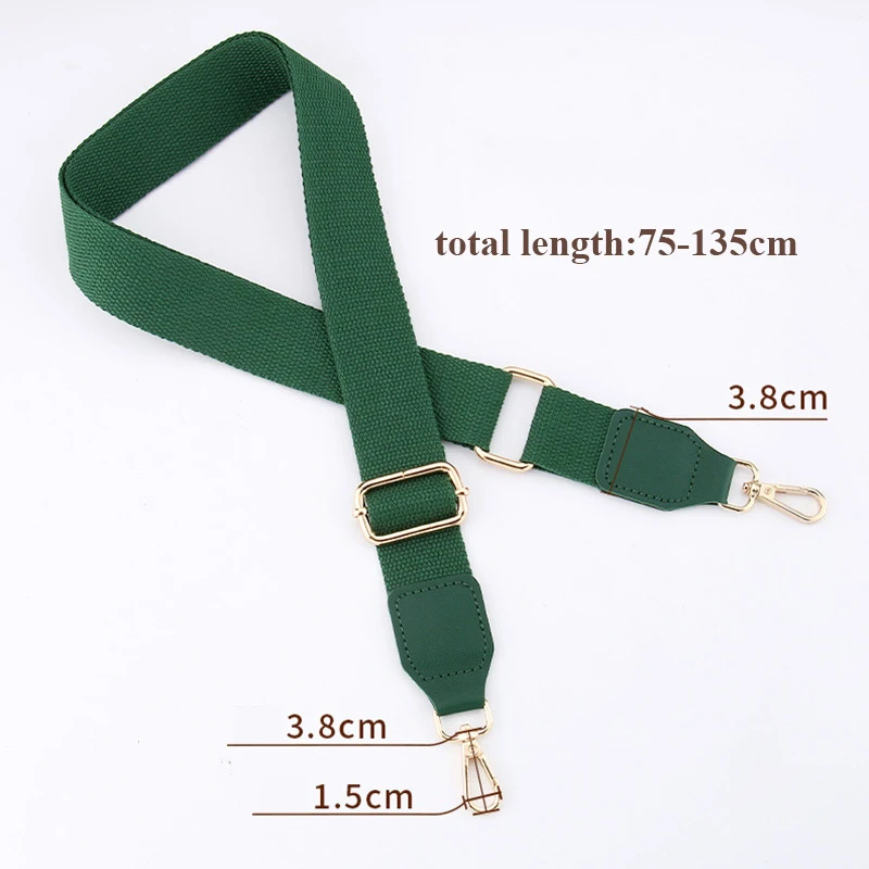 135cm Long Shoulder Bag Strap Webbing Bag Accessories For Handbag 3.8cm Wide Strap For Handbags Solid Bag Strap For Crossbody