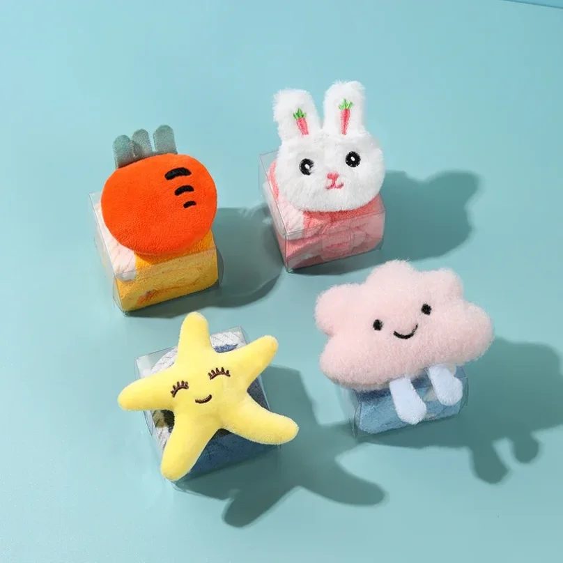 

Cartoon Hand Towels Kids Square Towels Coral Fleece Towels Party Favor Gifts Children's Present