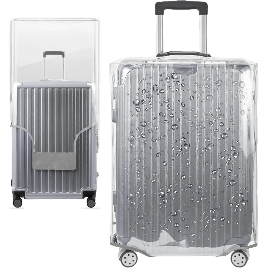 

20 Inch Full Clear PVC Suitcase Cover Protectors for TSA Appd Travel Lage Protector Covers Set Transparent Lage Case Suitable f