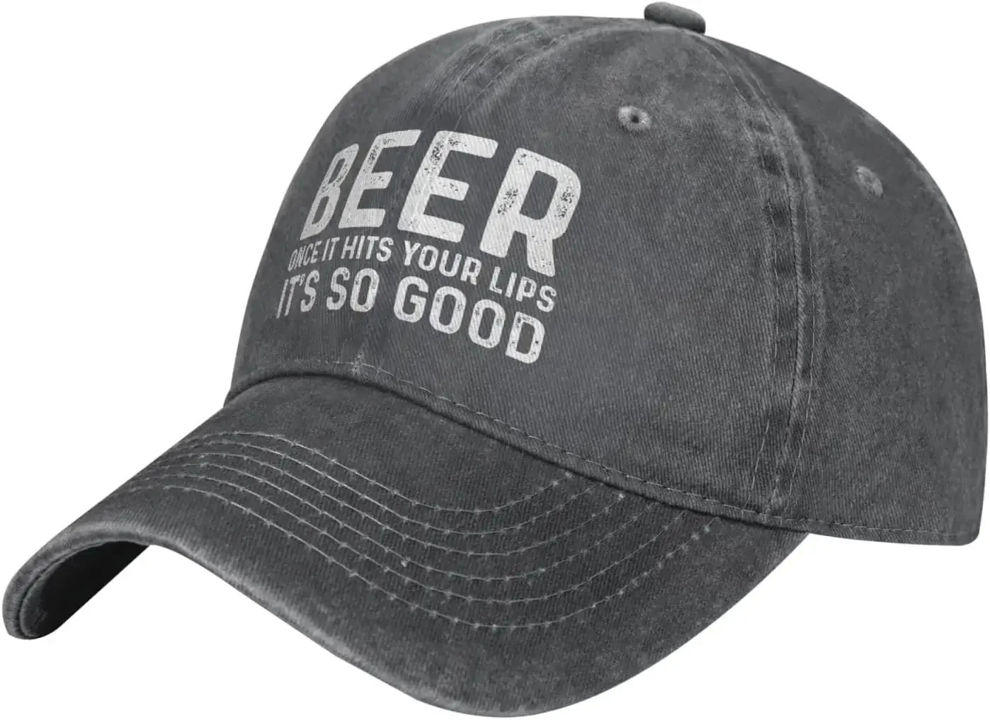 Beer Once It Hits Your Lips It's So Goods Hat for Men Dad Hats Trendy Hat