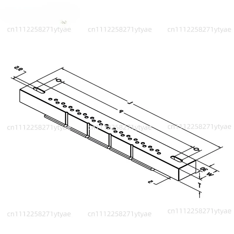 High Precision SUS440 Machine Accessory-AQ325 Wire EDM Parts with Clamping Ruler