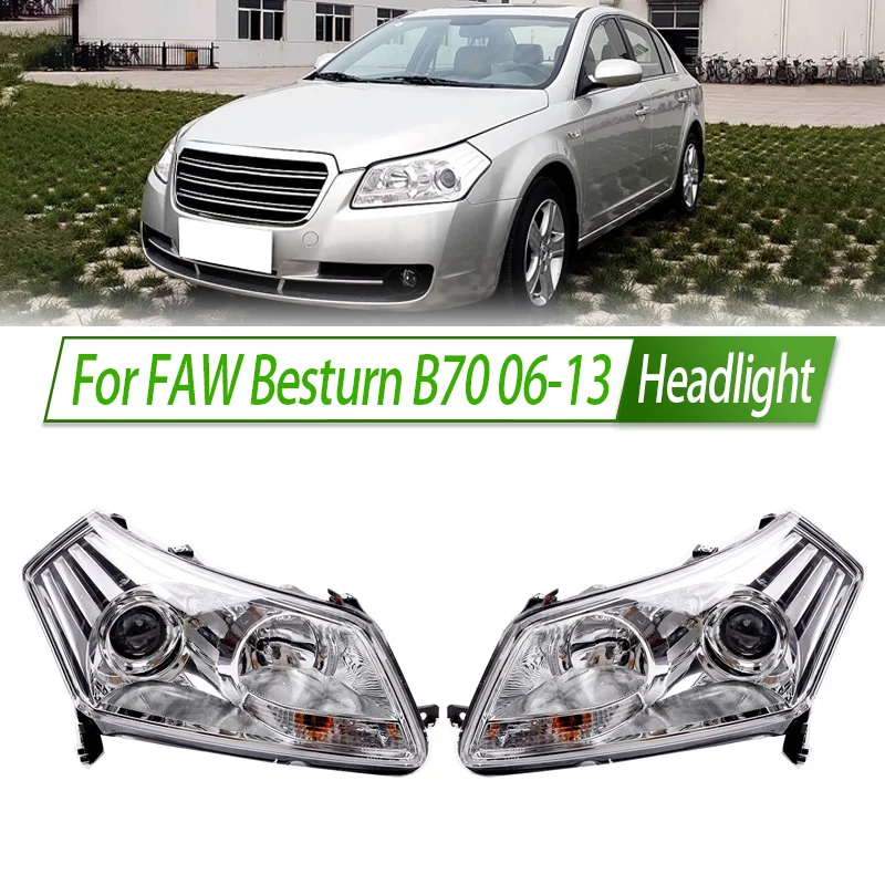 

For FAW Besturn B70 06-13 Halogen Headlight Assembly OEM Style Front Headlamp Bulb Socket Plug & Play Replacement
