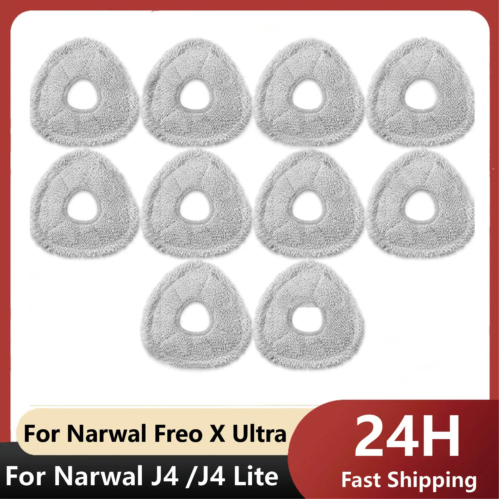 Fit For Narwal Freo X Ultra / J4 Accessories Parts Roller Side Brush Mop Cloth Dust Bag Filter Ag+ Sterilization Module Silver