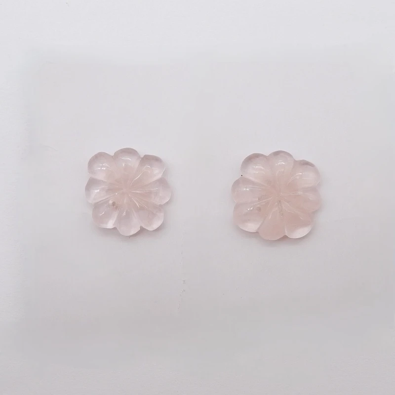 

Бусины ручной работы из розового кварца в форме цветка 16x4 мм 3,8 г DIY Изготовление ювелирных изделий Серьги Ожерелье Аксессуары