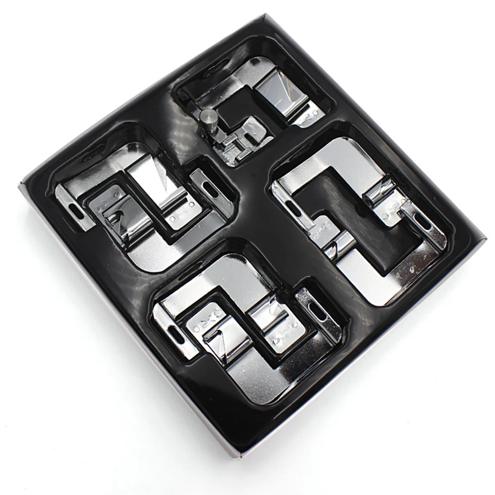 

Sewing Machine Foot Set Durable Metal Easy Install Versatile for Home Clothing Projects Compatible with Low Shank Machines