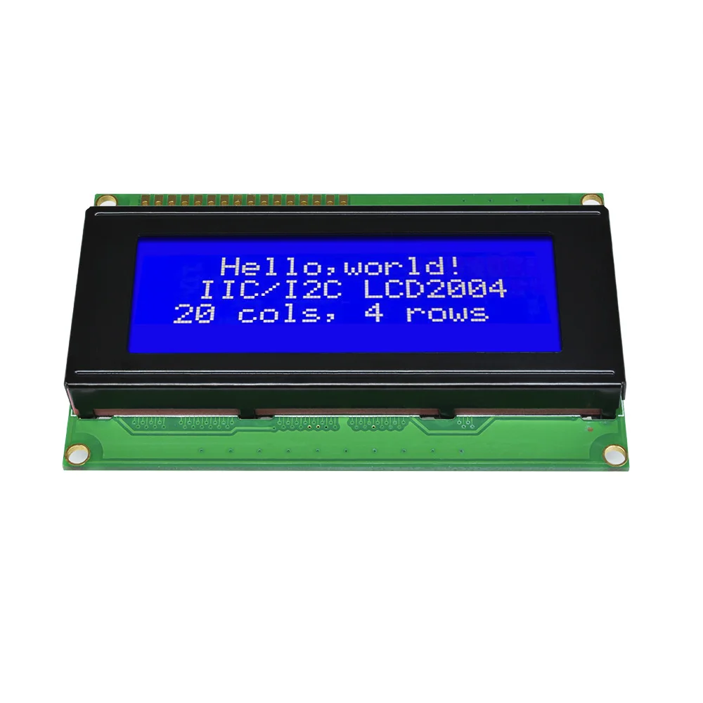 LCD2004 IIC/I2C جهاز مراقبة بشاشة إل سي دي 2004 20X4 5 فولت حرف أصفر أزرق شاشة الخلفية LCD2004 IIC I2C لاردوينو شاشة LCD