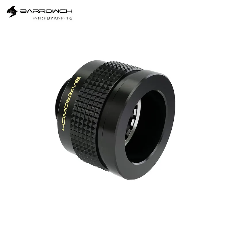 Barrowch G1/4 "OD14mm 16Mm Harde Buis Wolverine Hand Klemfittingen Voor Computer, Zwart, zilver, FBYKNF-14/6