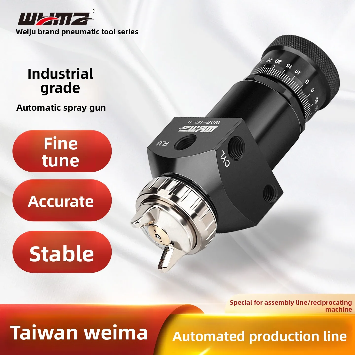

Автоматический пневматический краскопульт Weima для высокоточного распыления, для сборочных линий, с возвратно-поступательным механизмом, оборудование для покраски, инструмент для распыления