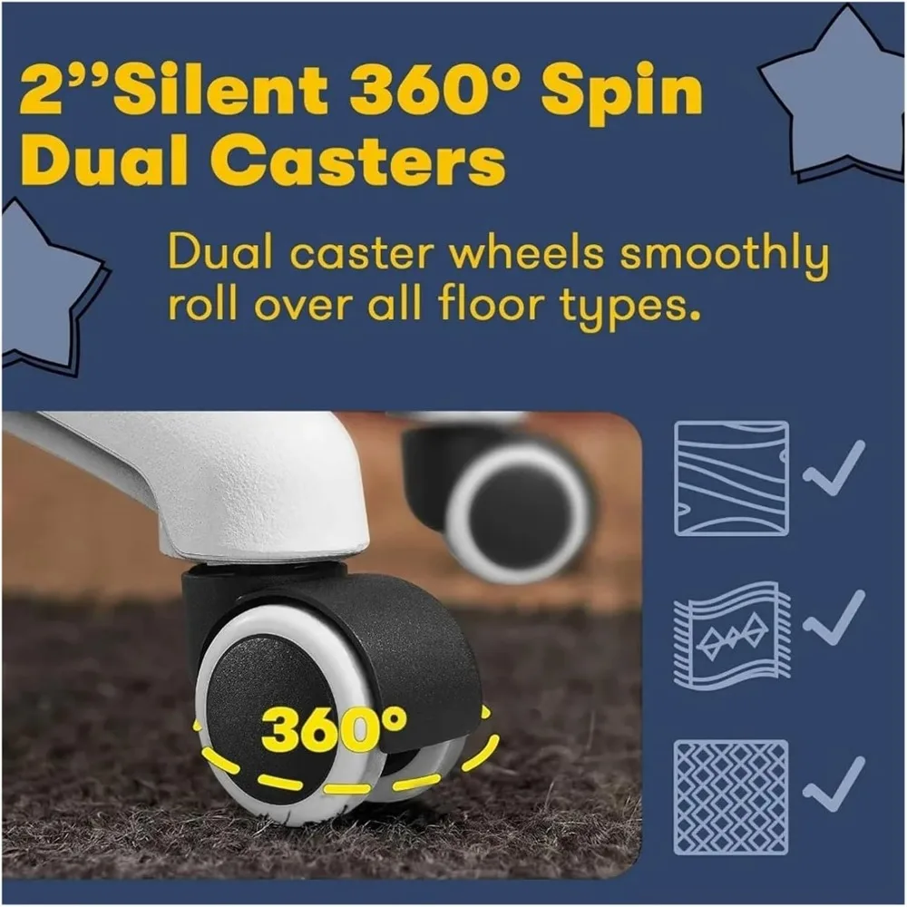 كرسي مكتب مريح، كرسي مهام دعم قطني قابل للتعديل، كرسي جلدي حديث عالي الظهر مع مساند للذراعين، مريح #6