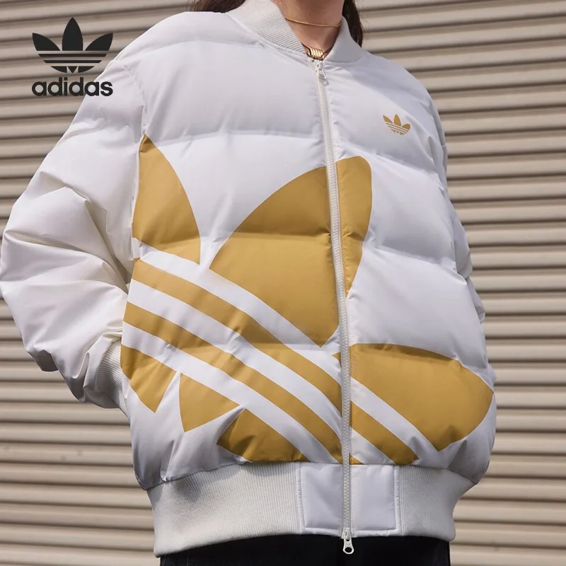 Adidas Clover Unisex Windproof Warm Loose Down Jacket JL8410