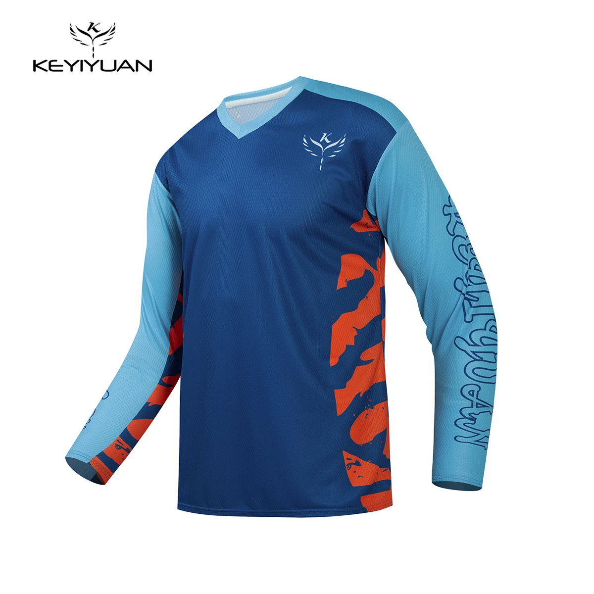 

KEYIYUAN New Bike Downhill Shirt Long Sleeve Cycling Motocross Clothing Mountain Bicycle Jersey Mtb T-shirt Maillot Velo