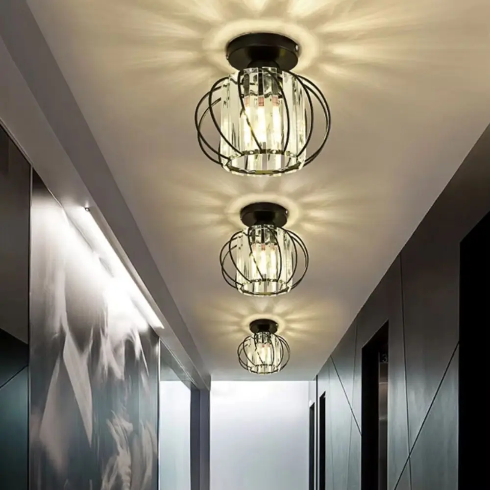 Home Decor Luxury Crystal Crystal Ceiling Light Modern Minimalist Channel Track Ceiling Light Luxur Lighting Fixture Dining Room