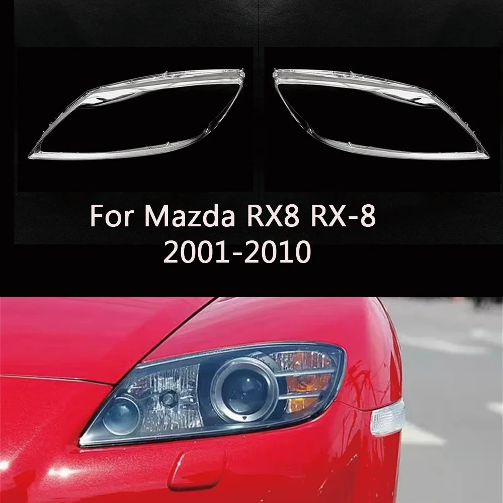 

HTTCY для Mazda 8 RX8 RX-8 2001-2010 автомобильная фара, крышка объектива, крышка лампы, абажур, корпус фары