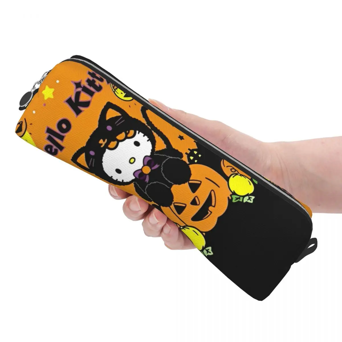 حقيبة مستحضرات التجميل اللطيفة للهالوين من هالو كيتي للنساء حقائب مكياج للسفر مقاومة للماء حقيبة أدوات الزينة منظم الحقيبة