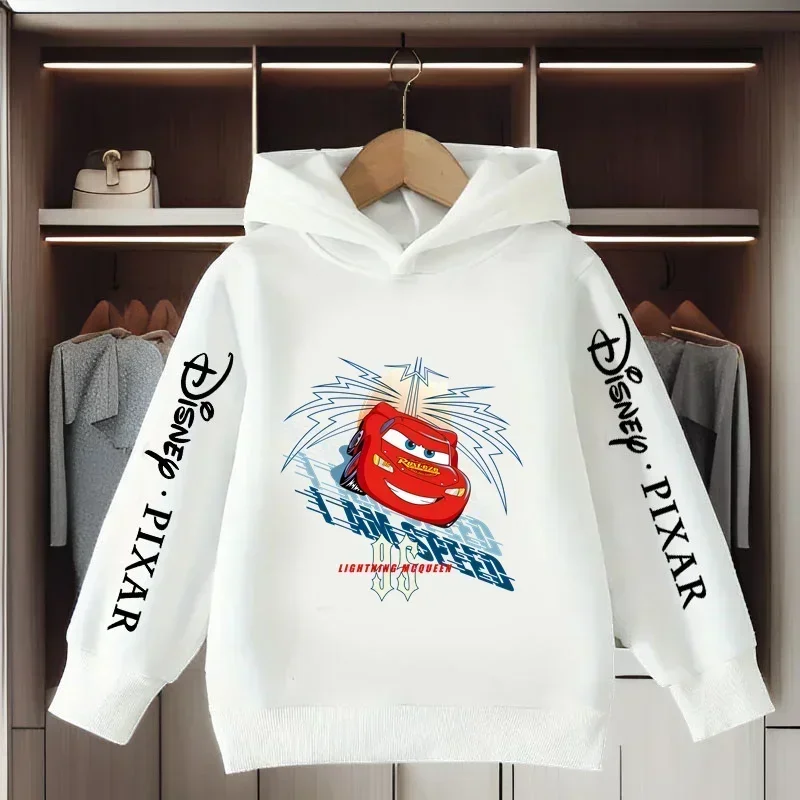 هودي ديزني 95 كارز لايتنينج ماكوين كارتون مطبوع للأطفال للخريف والشتاء للأولاد كاجوال بقلنسوة