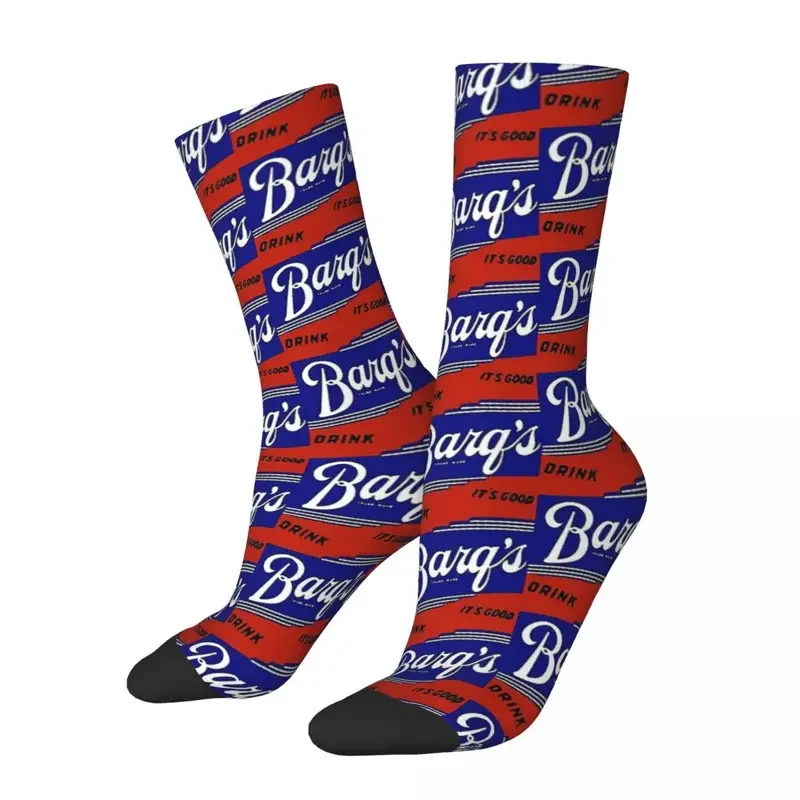 

Vintage Beer Drinks BARQ'S VINTAGE ADVERTISEMENT SIGN Men Women Socks Outdoor Novelty Spring Summer Autumn Winter Stockings Gift