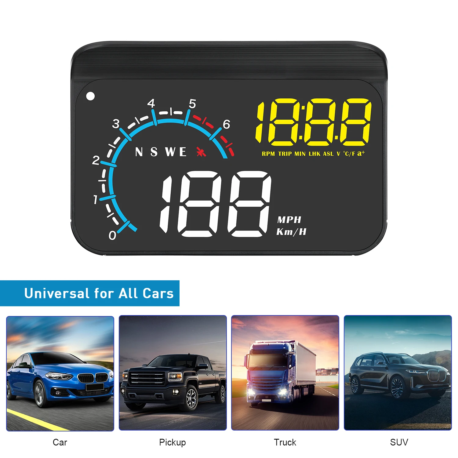 obd2-gps-オンボードコンピュータ-ヘッドアップディスプレイ-m12-スマートゲージ-カーコンパス-投影式スピードメーター-温度-ターボ-rpm-アラーム-hud用
