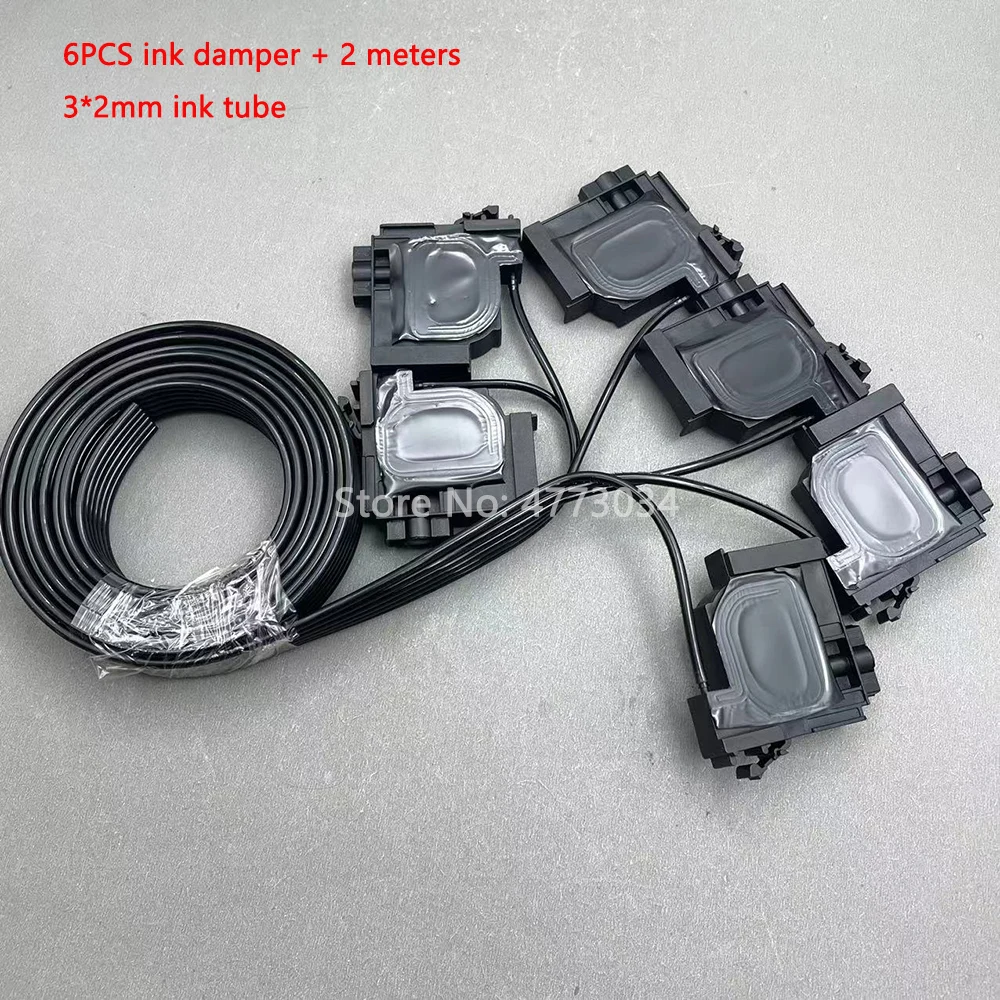 1 Set Ink Damper For Epson L800 L1300 L1455 L801 L1800 L810 L850 L101 L201 Printer Dumper Filter With Ink Tube Hose Tubiing