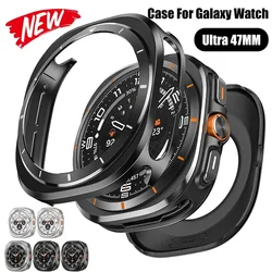 For Samsung Galaxy Watch 7 Ultra Case Metal Case Accessories Hard Skeleton Metal Case for Samsung Galaxy Watch 7 Ultra 47mm