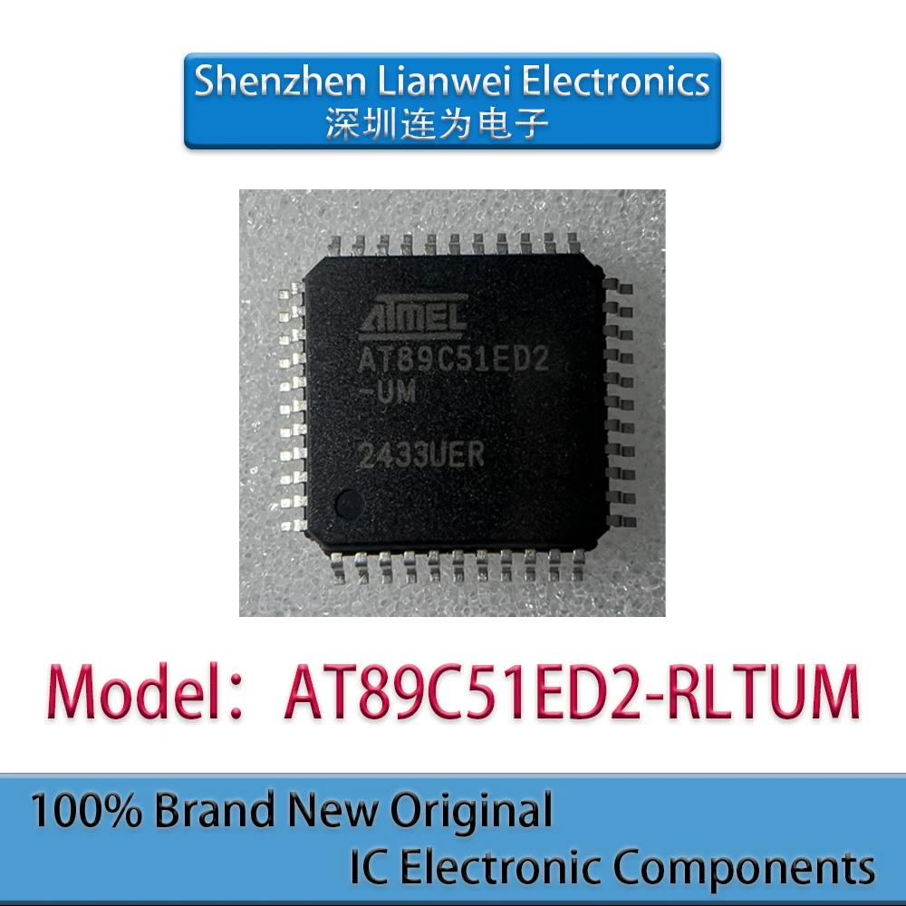 

100% New Original AT89C51ED2-UM AT89C51ED2-RLTUM AT89C51ED2 IC MCU Chipset VQFP-44