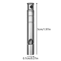 [OD] Titanium Whistle with Lanyard Emergency Safety Survival Whistle Ultralight Camping Hiking Outdoors Emergency