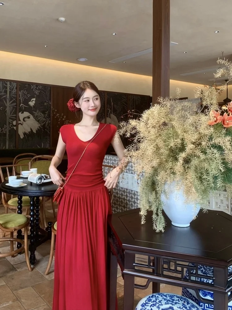 

e V-Ne Camere Sweater 6-Needle Lightweight Silk Knitted Top for Women Commute Sle ort Length Color