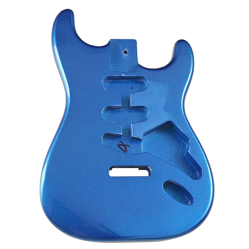 

Bright Light Three-String Metal Blue Maple Wood Electric Guitar Body Modification DIY Accessories