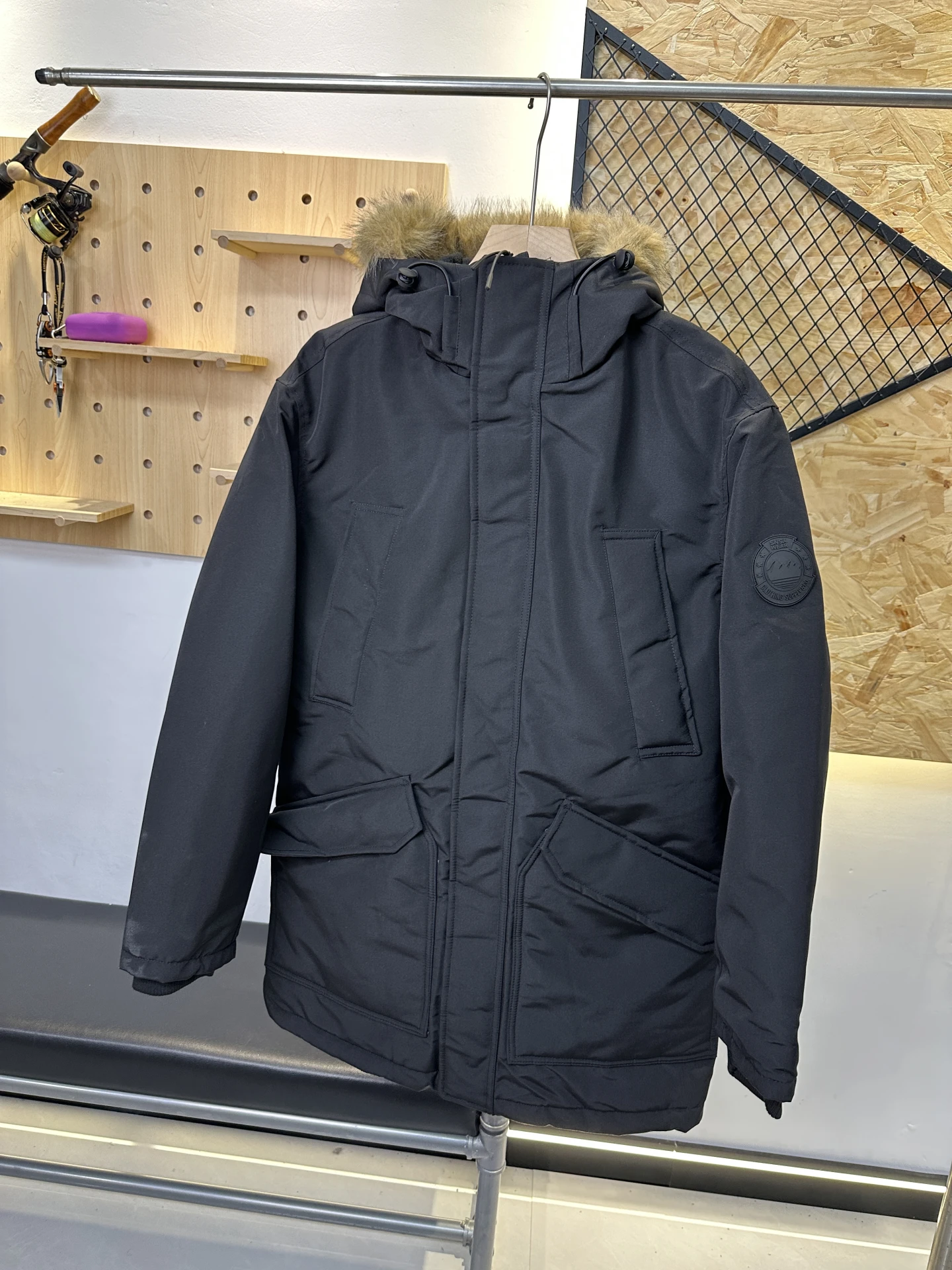 

High-End Cotton Jaet with Fur Collar And ket Autumn Winter Warm Workwear Sle Anti-Cold Youth Faion Stand Fit