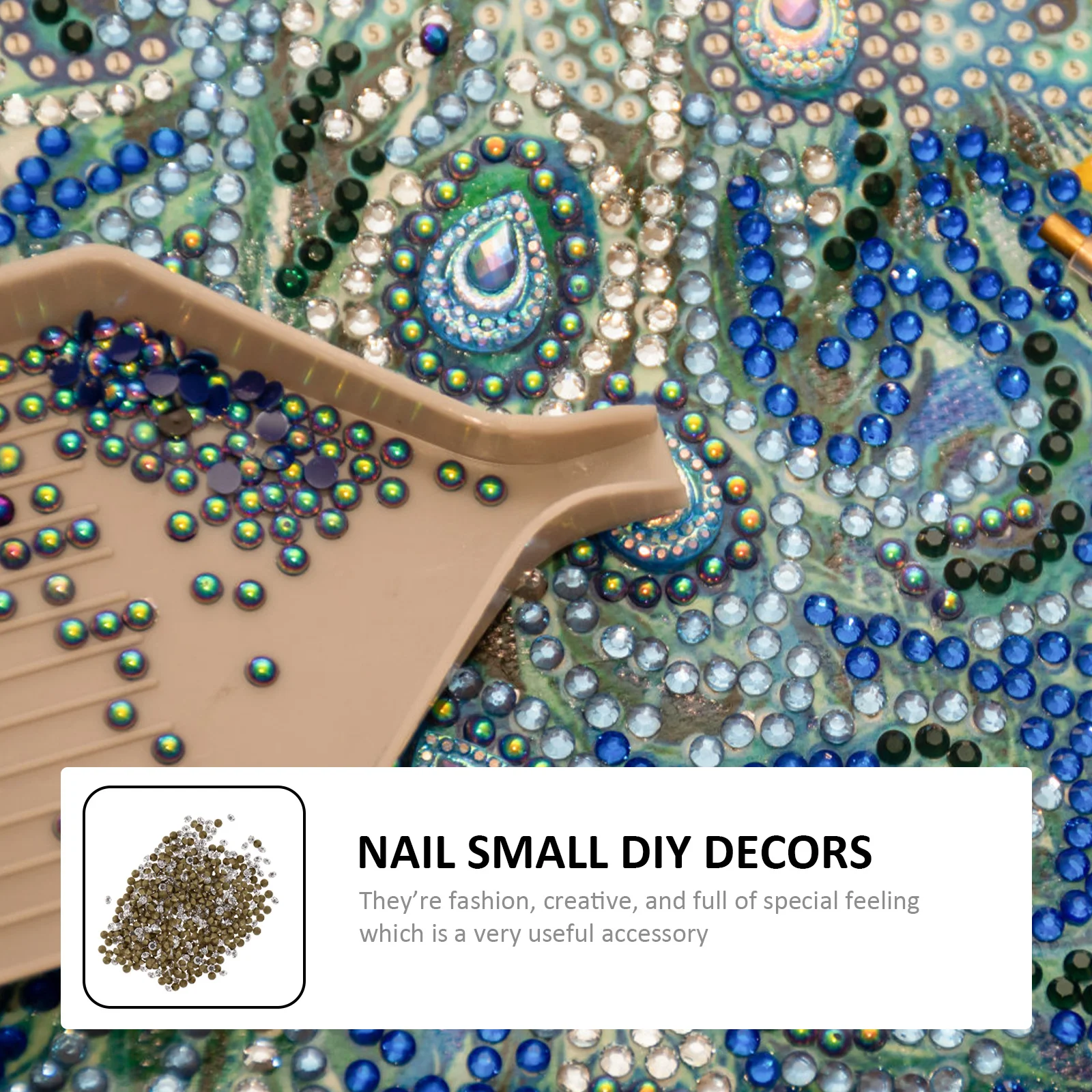 

1 Bag Glass Rhinestone Nail Bottom DIY Small Decors Creative Craft Accessories Phone Case Charms Manicure Decorations