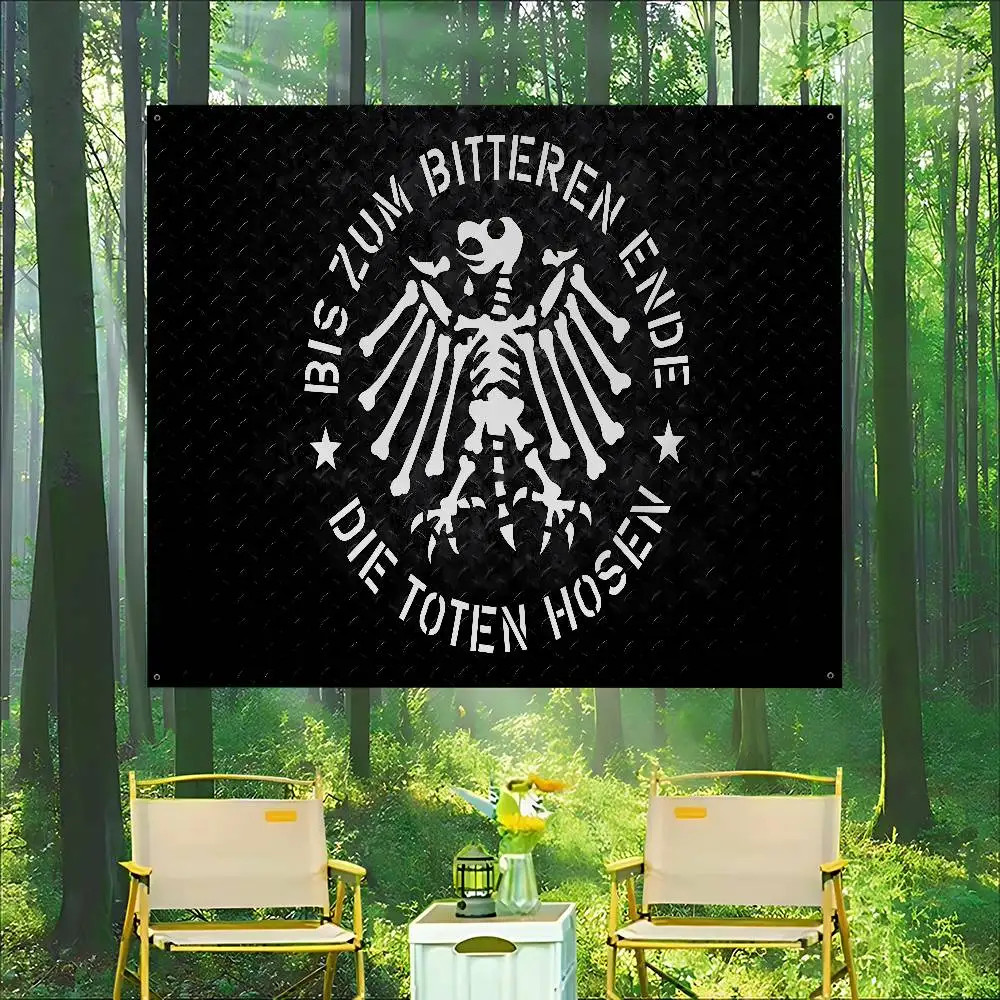 Die Toten Hosens Rock BAND High End Quality Banner Printing Artistic Atmosphere Style Camping Flag