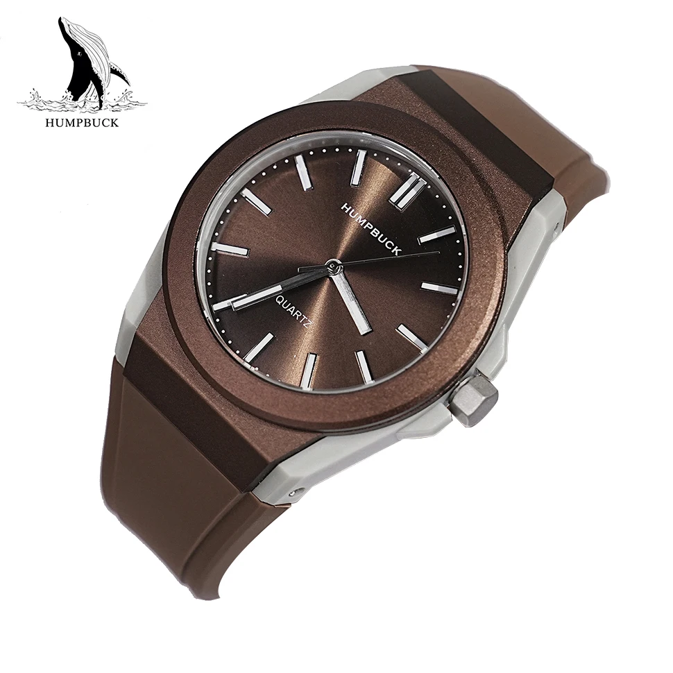 HUMPBUCK Watch Sport Fashion Quartz Casual Light Waterproof Business Stopwatch Men's Wristwatch New Original Round Dial