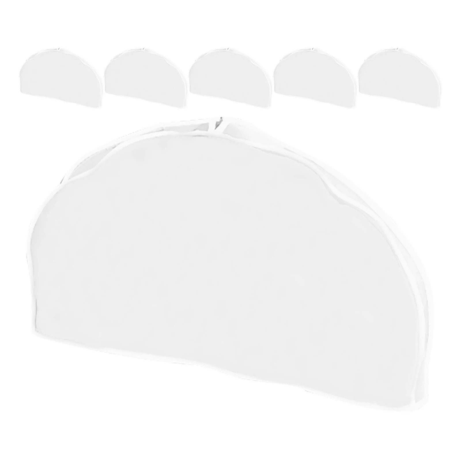 

6Pcs Hanging Clothes Covers Waterproof Dust Proof Garment Bags for Seasonal Wear Suits Dresses Uniforms Closet Organization