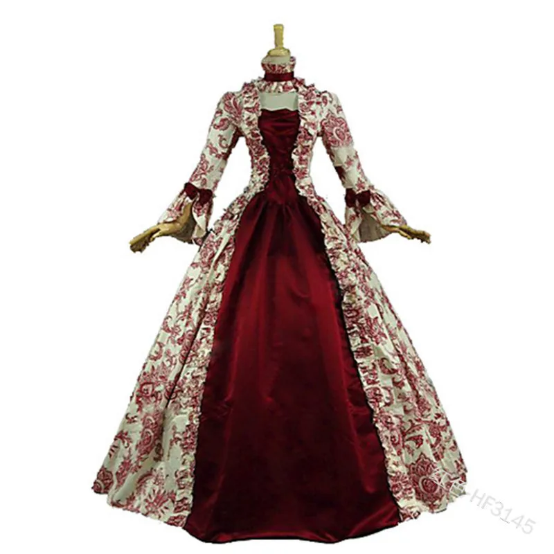 Robe de Cosplay de la Renaissance Médiévale pour Adulte, Tenue de Princesse, de Palais, de Soirée, Vintage, en Dentelle, Longue, Sexy, Costume d'Halloween