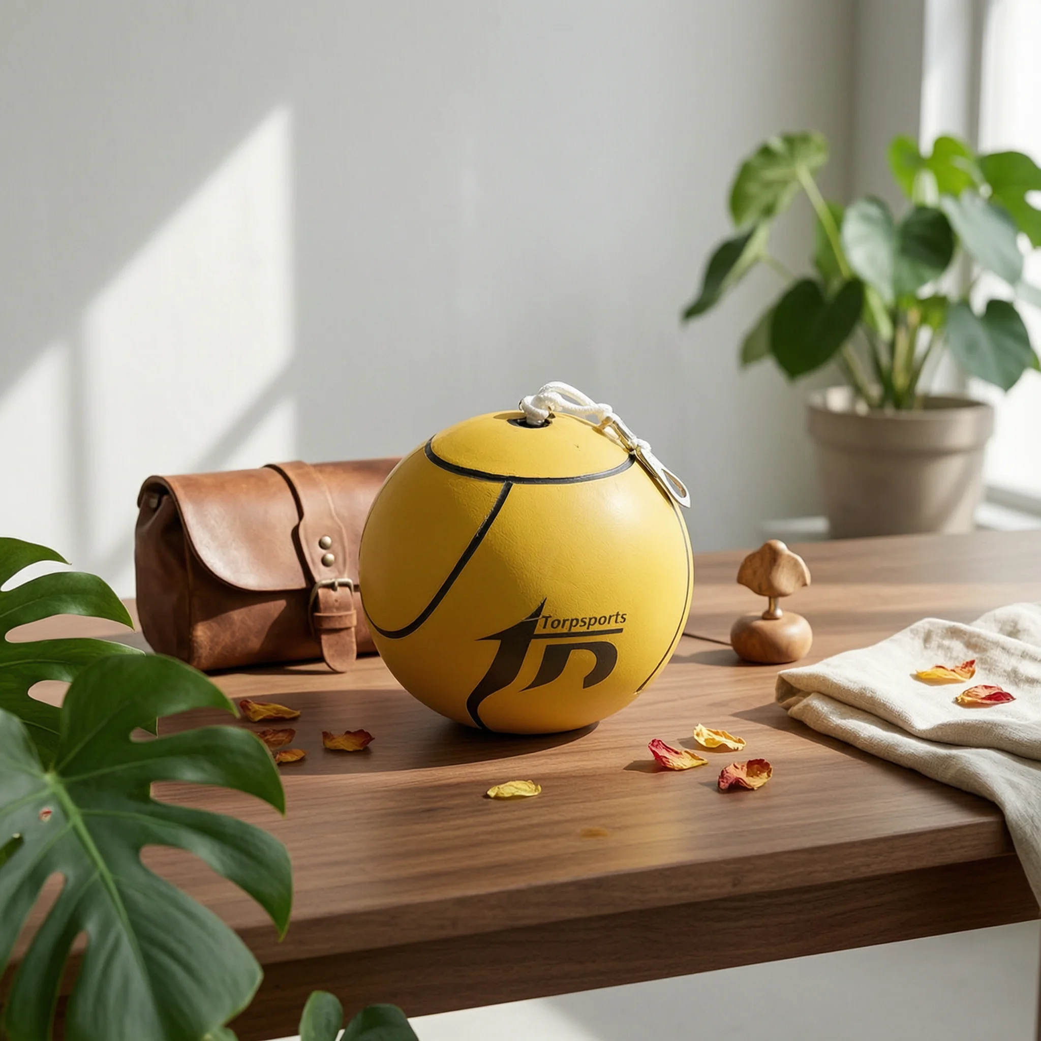 Tetherball Training Set Fillable Tetherball Set with Base Outdoor All-Inclusive for Families, Backyard, Patios